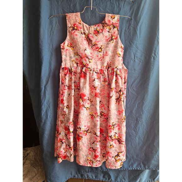 Other - Lovely Pink Floral Sleeveless A-Line Dress - Girls/Junior Size